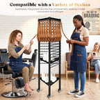 GADFISH Braiding Hair Rack Standing Hair Extension Holder Hanger, 420 Pegs 3-side Rack for Braiding Separator Display Stand (Black) - Image 6