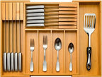 Utensil Drawer Organizer, Kitchen Silverware Organizer with Knife Blocks by Bamb%C3%BCsi
