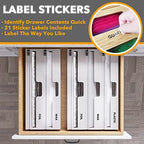 SpaceAid WrapNeat 2 in 1 Wrap Organizer with Cutter and Labels, Plastic Wrap, Aluminum Foil and Wax Bamboo Dispenser for Kitchen Storage Organization Holder for 12" Roll (White) - Image 4