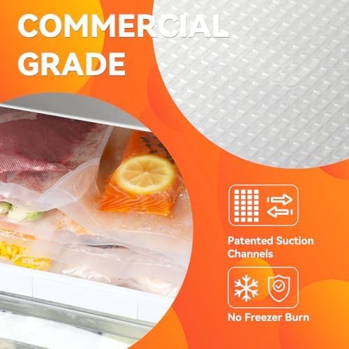 Wevac Vacuum Sealer Bags for Food, 6"x100' & 8"x100' Rolls with Cutter Box - Image 4