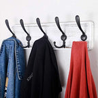SKOLOO Rustic Wall Mounted Coat Rack: 16" Stud Spacing, Pine Real Wood Plank Wall Coat Rack with 5 Triple Hooks, Farmhouse Coat Hanger Wall Mount for Hanging Backpack Jacket Coat Hat - Image 2
