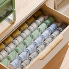 Honeycomb Separator Adjustable Drawer Organizer Divider for Underwear Belt-Scarf Socks Organizer (White(4pcs)) - Image 3