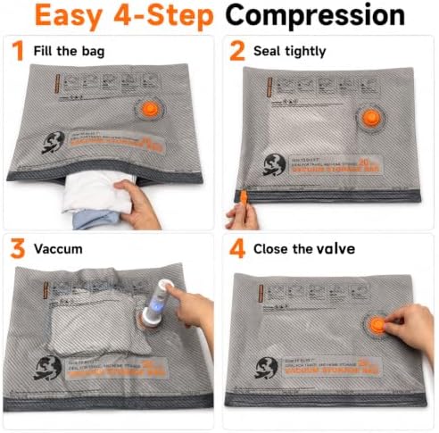 15 Pack Vacuum Storage Bags, 3 Sizes for Clothes Travel & Home Storage - Image 6