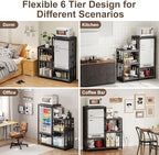 MAJALiS Mini Fridge Microwave Combo Stand Cabinet Shelf with Storage Space - Image 5