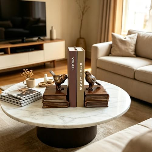 Vintage Bird Bookends & Faux Decorative Books for Home Decor - Image 7