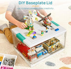 Vtopmart 24 QT Clear Plastic Storage Box with Building Baseplate Lid,2 Pack - Image 4