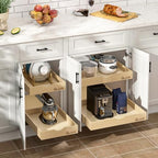 WelFurGeer Soft Close Pull Out Drawers for Cabinets, 17" W x 21" D Pull Out Cabinet Drawer with Heavy Duty Slides, Pull Out Cabinet Organizer, Cabinet Pull Out Shelves, Pull-Out Home Organizers - Image 2