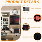 2 Pack of 128 Grids Black Hair Color Organizer for 2oz Shades EQ Wall Mounted Hair Color Rack Stackable Hair Dye Holder Paint Bottle Rack Stand for Salon Decor Lumishine Warhammer Use(2, Black) - Image 3
