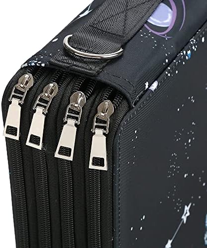 384 Slots Pencil Case, 4-Layer Organizer with Shoulder Strap - Image 5