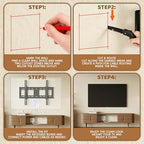 in Wall Cable Management Kit With Recessed Tv Socket Box, 9FT Cord, Tv Cable Concealment Management Kit, Wall Mounted Tv Recessed Socket Box Suitable for All Plugs - Image 4
