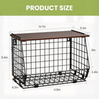 Hanging Fruit Basket for Kitchen, 3 Pack Vegetable Produce Basket - Image 6