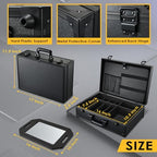 Yueieoun Barber Accessory Case with Mirror Barbers Briefcase Tool Case - Image 6