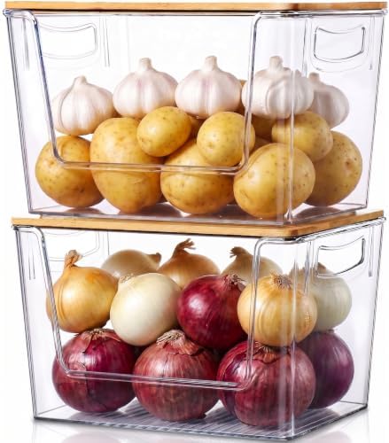Pantry Organizers Onion Potato Storage Bins by HEYUZB