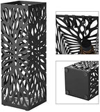 SONGMICS Umbrella Stand, Steel Square, Detachable Drip Tray, 4 Hooks - Image 7
