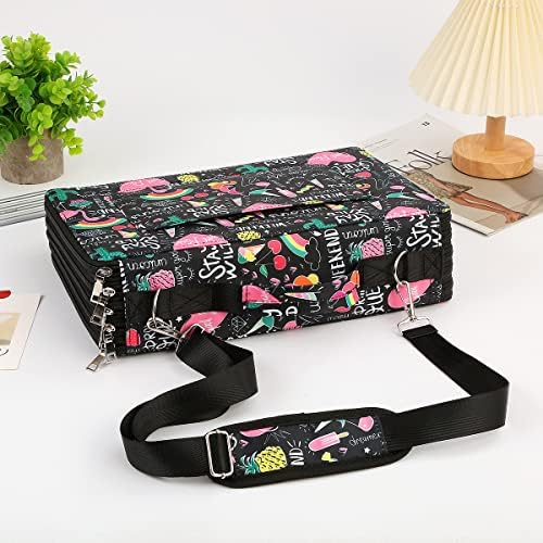 480 Individual-Slots Colored Pencil Case w/Handle & Shoulder Strap - Image 6