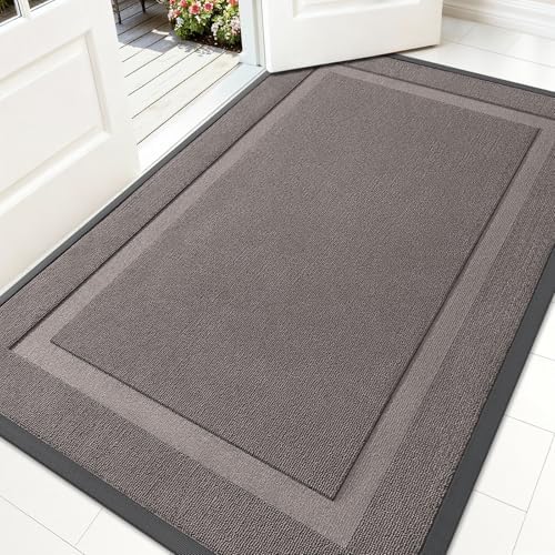 OLANLY Front Door Mat Outside 71x47, All-Season Heavy-Duty Rubber Doormat by OLANLY