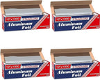 12"x1000 Aluminum Foil Roll | Ideal for Grilling, Baking, & Food Storage | Durable, Versatile for Home & Professional Use | Premium Quality, Commercial Grade, w/Easy Tear Dispenser Box (Pack of 4) by Unknown