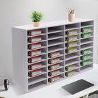36-Slots File Organizer Box, Desktop File with Adjustable Shelves, Mailbox Paper Organizer for Office, Home, Classroom, Mailrooms Organization - Image 5