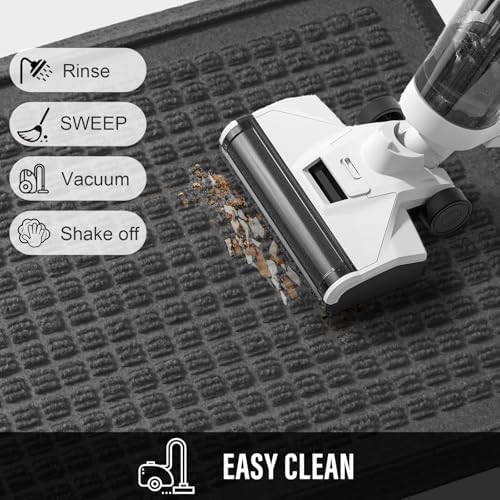 HIYARD Boot Tray for Entryway, Non-Slip Shoe Tray Drying Mat, Waterproof Boot Mat for Muddy Boots, Heavy Duty Shoe Storage Trays, Indoor/Outdoor Use, 16x47 inches, Grey - Image 6