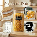 17 oz Glass Jars with Bamboo Lids, Airtight Food Storage Containers, 12Pack - Image 4