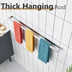 KOKOSIRI Towel Bar Brushed Nickel Bath Towel Hanger Holder 32-Inch Kitchen Rack Stainless Steel for Bathroom Hardware Wall Mount, 1 Pack B4008BR-L32 - Image 6