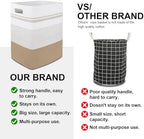 80L Large Cotton Rope Laundry Basket for Bedroom & Laundry Room, Tall Clothes Hamper with Sturdy Handles, Neutral Storage Bin Capable of Holding Blankets and Toys - Image 3