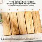Organic Wavy Edge Floating Shelves,Hidden Brackets,2 Pack 24 in - Image 7