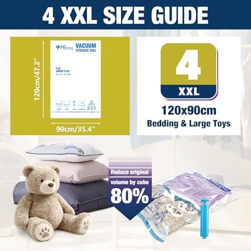 XXL Jumbo Vacuum Seal Storage Bags Extra Large for Clothing Bedding - Image 2