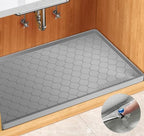 Winisok Waterproof Under Sink Mat 31" x 19", Silicone Mat, Light Gray by Winisok
