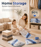 18-Pack Vacuum Storage Bags for Travel with 70KPA Rechargeable Pump,3 Sizes - Image 4