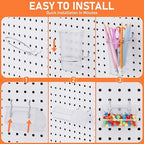 INCLY 30PCS Peg Board Organizer Accessories Kit with Bins, Cups & Baskets - Image 5
