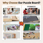 ALL4JIG 2000 Pieces 2-in-1 Tilting&Rotating Puzzle Board for Adults,Wooden Jigsaw Puzzle Table with 4 Drawers, 28.5 "x40.16 Portable Board with Lazy Susan and Cover,with a Tabletop Easel-Style Tilt - Image 6