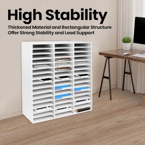 48-Slots Classroom Mailbox Thickened PVC Literature Organizer - Image 5