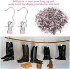 Yinder Boot Hangers Clips Laundry Hooks Hanging Stainless Steel Clothes Pins Portable Hangers for Closet Travel Socks Pants Handbags Hats Towels(Pink,250 Pcs) - Image 5