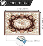 CHICHIC 36 x 24 Inch Coffee Indoor Door Mat for Home Entrance, Front Door Mat Inside Outdoor Outside Entryway Rugs Indoor Welcome Mat Anti-Slip Rubber Back Low Profile - Image 3