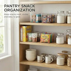 MOONEDGE 6-Pack 10x6x5 Stackable Small Clear Storage Bins with Lids - Image 5