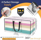 Heavy Duty Extra Large Clear Moving Bags with Strong Zipper Handles - Image 2