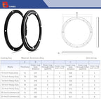 TamBee 24 Inch Lazy Susan Hardware 600 LBS Load Capacity Heavy Duty Turntable Bearing Large Lazy Susan Parts Kit Rotating Ring Mechanism for Dining Tables, Woodworking(Base Only, Black) - Image 3