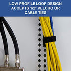 Legrand - OnQ Cable Management Clips, No Tools to Install Wall Cable Management, Cable Clips Withstand 20 LBS Pull Force, Black, AC103520, 20 Pack - Image 3