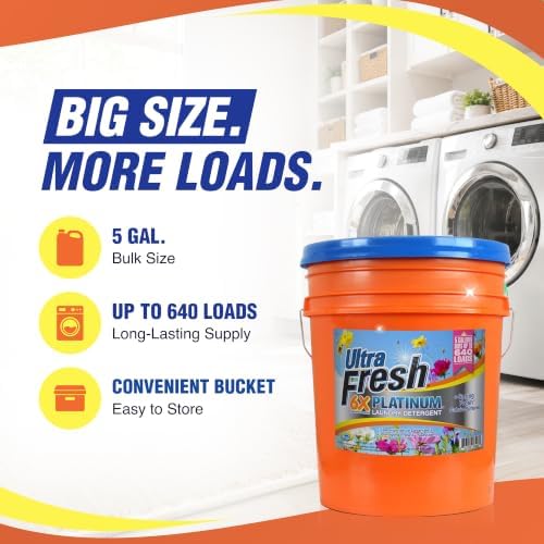 Ultra Fresh 6X Platinum Laundry Detergent with Spring Fresh Fabric Softener - Image 2