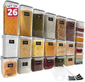 Reli. Pantry Organizers and Storage | Food Containers with Lids (26 Sets) by Reli