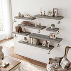 RICHFOCUS Bathroom Floating Shelves for Wall 2Pack|Grey|28" L - Image 5