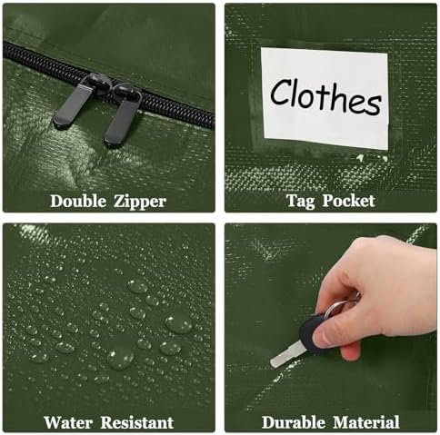 4 Pcs 24 Gallon Extra Large Moving Bags Heavy Duty Storage Bag - Image 4