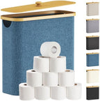 Lifewit Toilet Paper Storage Holder, Extra Large Stand Basket 30L Dark Blue by Lifewit