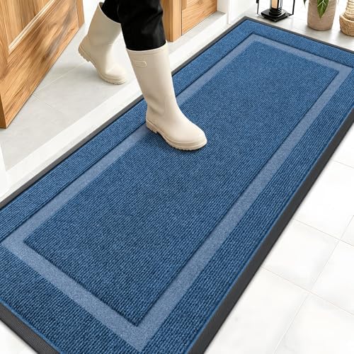 OLANLY Front Door Mat Outside 59x20, All-Season Heavy-Duty Rubber Doormat by OLANLY