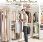HOUSE DAY Ivory Velvet Hangers 120 Pack, Premium Non Slip Clothes Hanger - Image 4