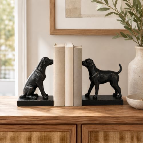 Comfy Hour 13.8 Inch Labrador Bookends, Dog Statue, Set of 2 - Image 2
