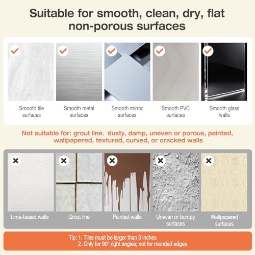 Lekesky Corner Shower Caddy Suction Cup, Corner Shower Shelf with Hooks, Bathroom Shelves No Drilling, Bathroom Organiser for Bathrooms Storage (Aluminum, 2-Pack, Gunmetal Grey) - Image 6