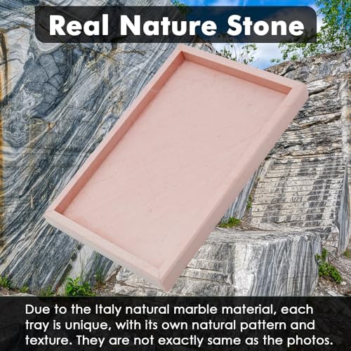 Real Natural Marble Tray for Bathroom, Vanity, Kitchen Counter & Desktop - Image 3