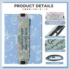 12 Pcs Elastic Pen Holder Notebook, PU Leather,Floral Scripture - Image 2